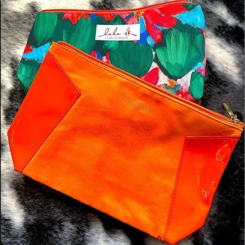 2 MAKEUP BAGS. *NEW* never used. Clinique & Lancôme. - Picture 1 of 3